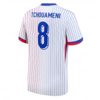 Fotbalové Dres Francie Aurelien Tchouameni #8 Venkovní ME 2024 Krátký Rukáv